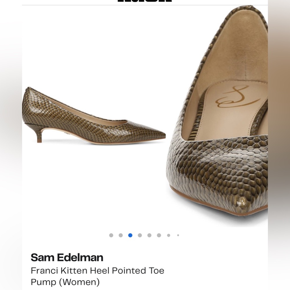 Sam Edelman Franci Kitten Heel Pointed Toe Pump - Picture 2 of 4